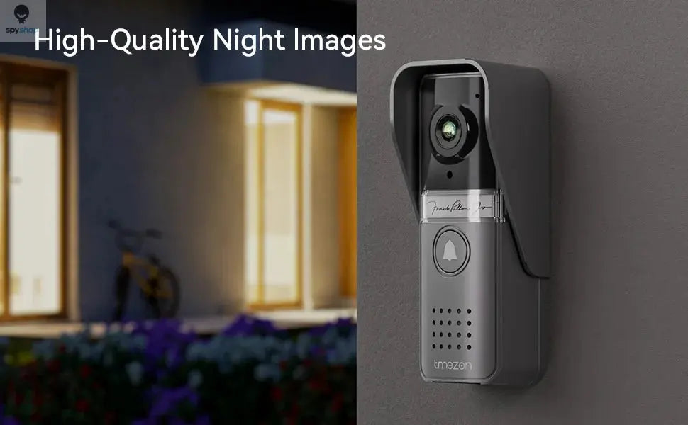 TMEZON Video Doorphone 4-Wire,Intercom with Doorbell, Doorphone with Camera,7" Color Display, 120° Wide View Camera Spy-shop.com