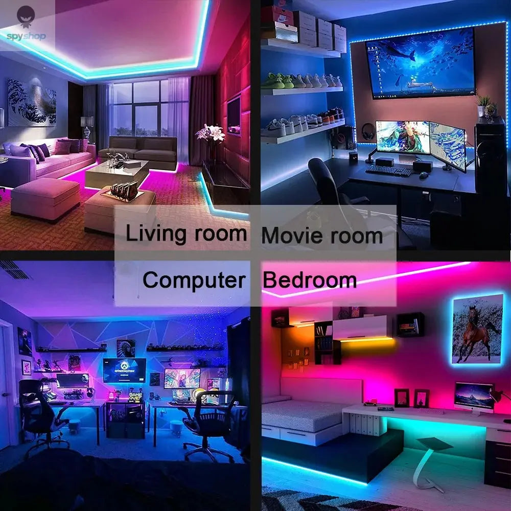 Tape Bluetooth USB LED Strip Light 5050 SMD 5V USB RGB Lights Flexible LED Lamp Tape Ribbon RGB Self-adhesive TV Desktop Diode Spy-shop.com