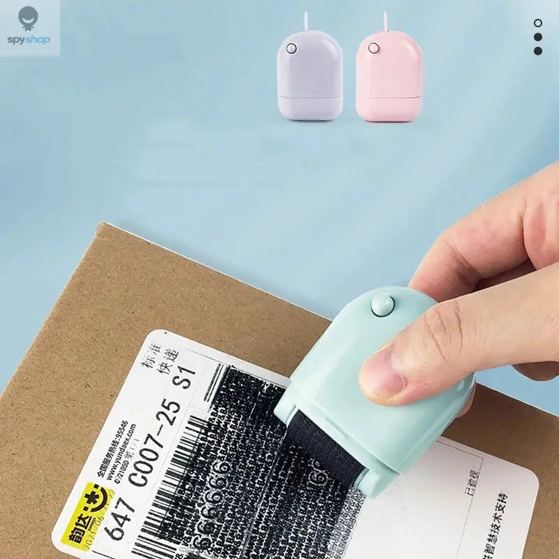 Theft Protection Roller Stamp for Privacy Confidential Data Guard Your Security Stamp Roller Privacy Seal Roller Theft Protect Spy-shop.com