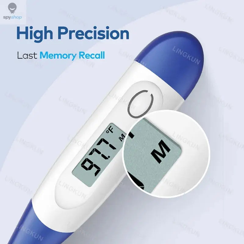 Thermometer for Adults, Soft Head Digital Oral Thermometer for Fever, Basal Thermometer with 15 Seconds Fast Reading