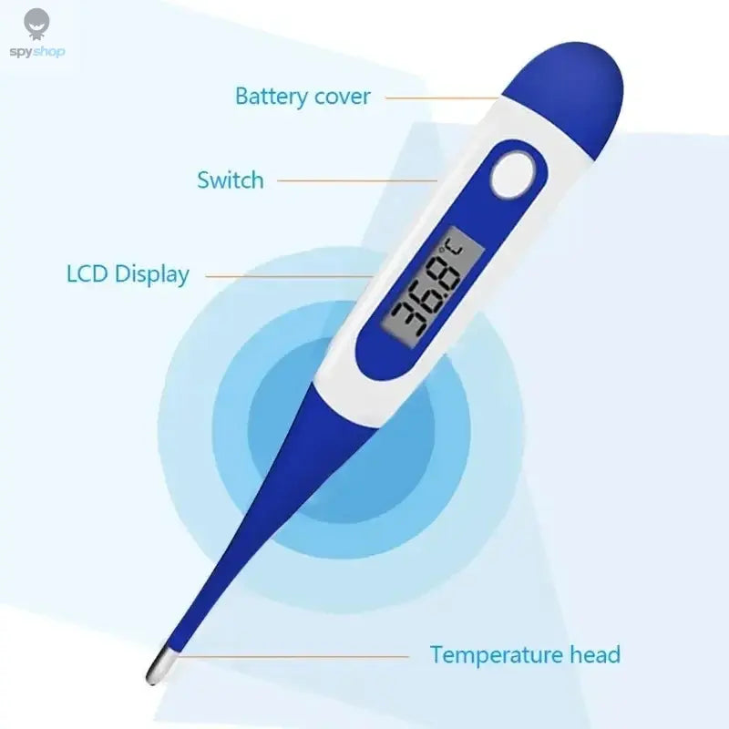 Thermometer for Adults, Soft Head Digital Oral Thermometer for Fever, Basal Thermometer with 15 Seconds Fast Reading