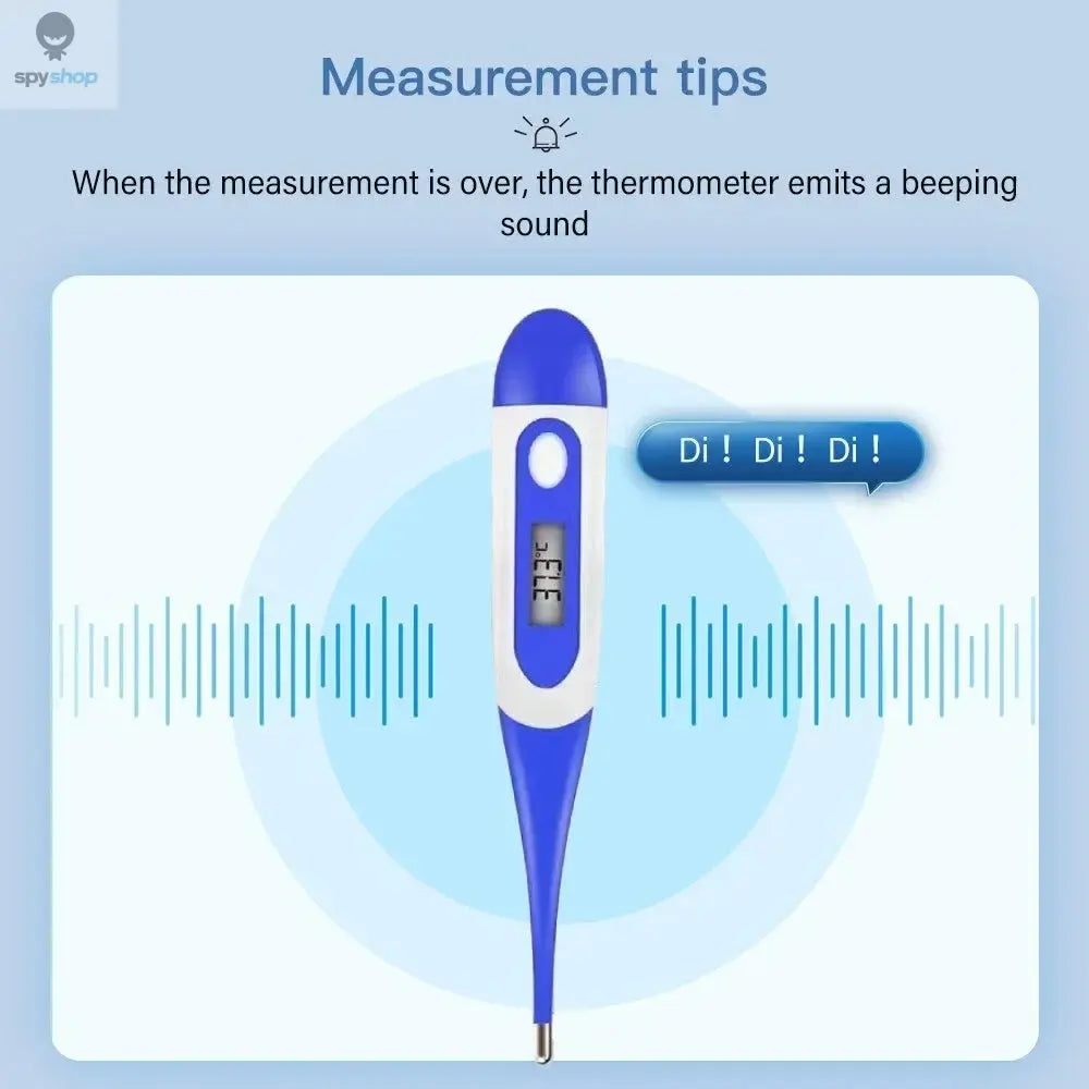 Thermometer for Adults, Soft Head Digital Oral Thermometer for Fever, Basal Thermometer with 15 Seconds Fast Reading