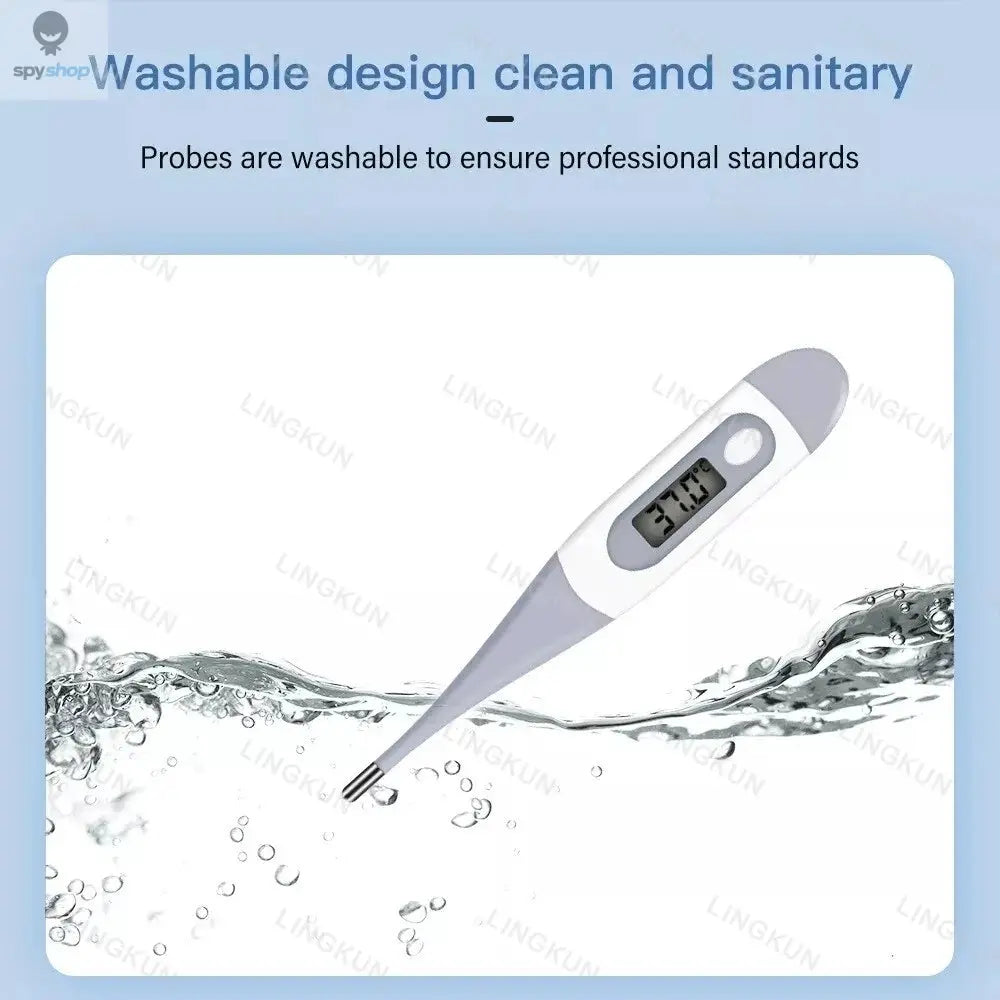 Thermometer for Adults, Soft Head Digital Oral Thermometer for Fever, Basal Thermometer with 15 Seconds Fast Reading