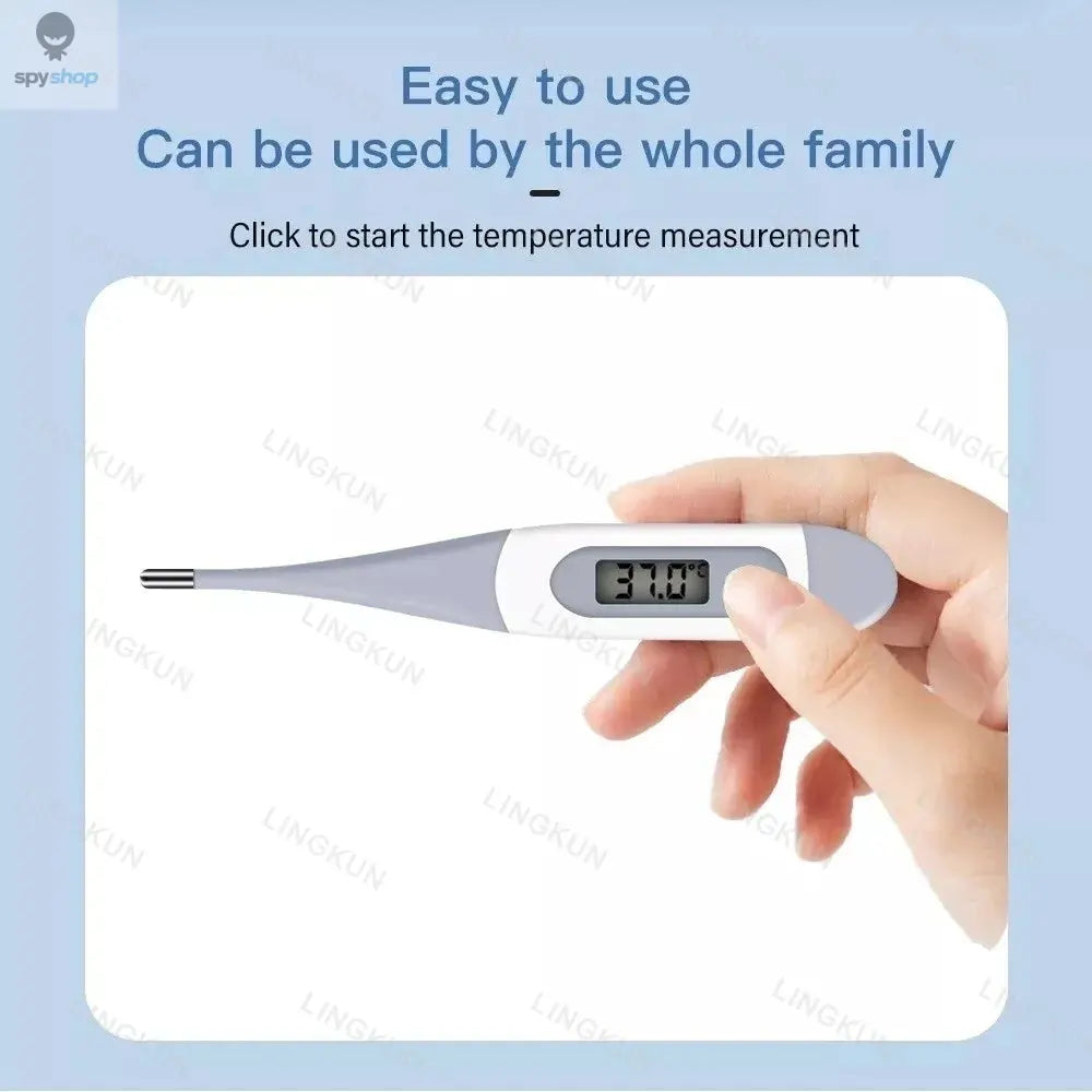 Thermometer for Adults, Soft Head Digital Oral Thermometer for Fever, Basal Thermometer with 15 Seconds Fast Reading