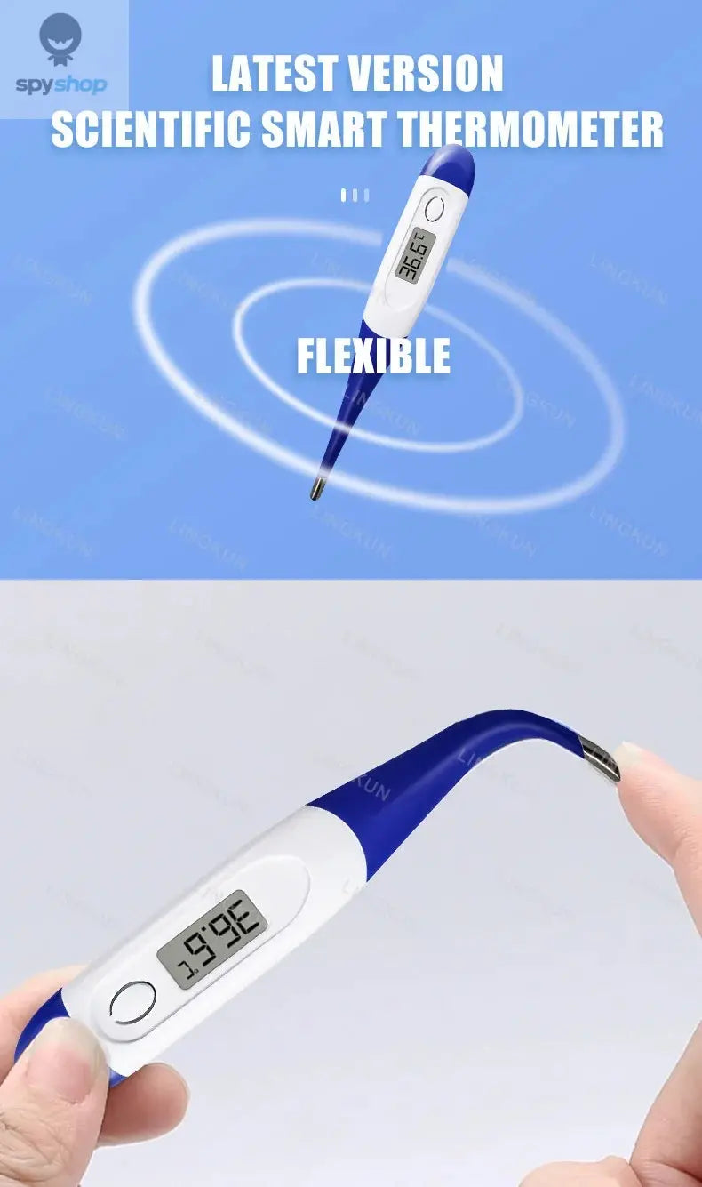 Thermometer for Adults, Soft Head Digital Oral Thermometer for Fever, Basal Thermometer with 15 Seconds Fast Reading