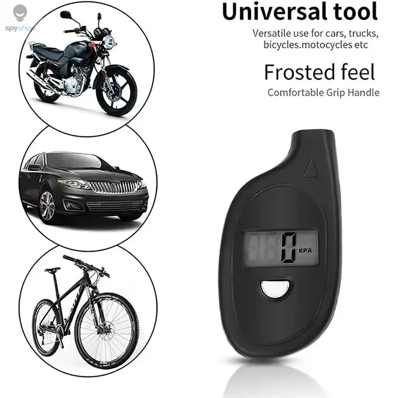 Tire Gauge Digital With LCD Display Car Tire Air Pressure Tester Meter Auto Car Motorcycle Tire Safety Alarm Testing Tools Spy-shop.com
