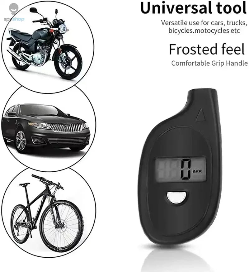 Tire Gauge Digital With LCD Display Car Tire Air Pressure Tester Meter Auto Car Motorcycle Tire Safety Alarm Testing Tools Spy-shop.com