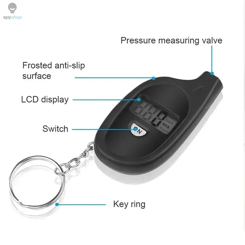 Tire Gauge Digital With LCD Display Car Tire Air Pressure Tester Meter Auto Car Motorcycle Tire Safety Alarm Testing Tools Spy-shop.com