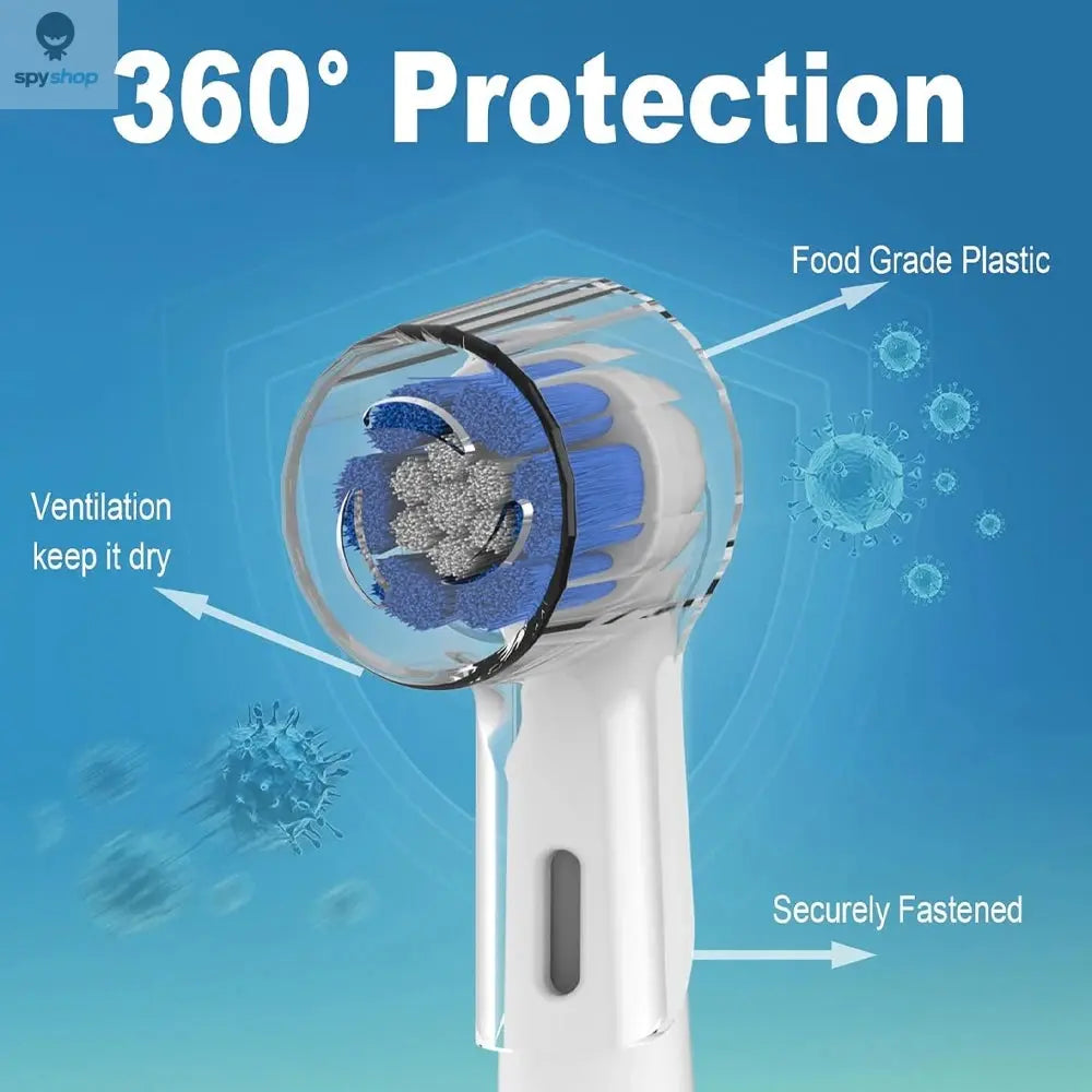 Toothbrush Dustproof Covers Caps Compatible with Braun Oral B Replacement Heads and iO Series Electric Toothbrush Head Protector Spy-shop.com