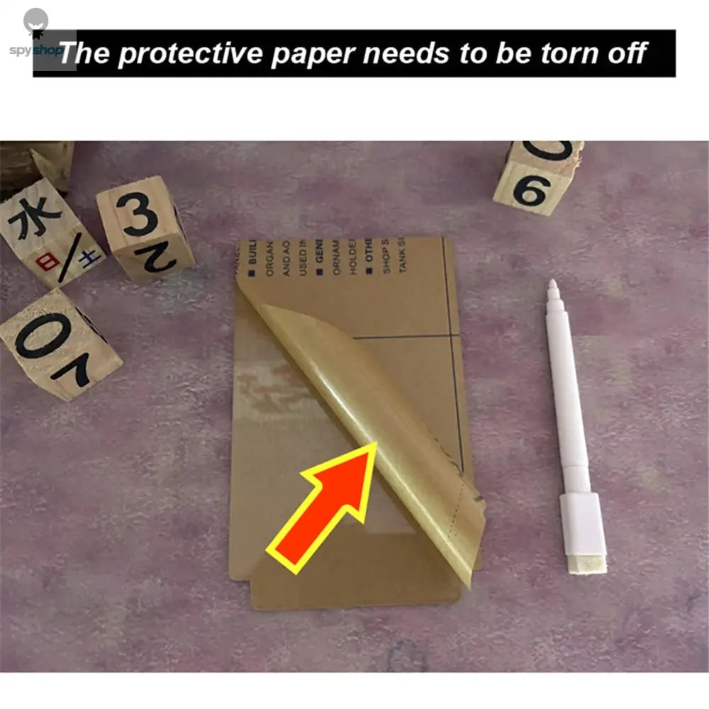 Transparent Luminous LED Night Lights USB Luminous Acrylic Night Light Erasable Write Message Board Calendar Desktop Ornaments Spy-shop.com