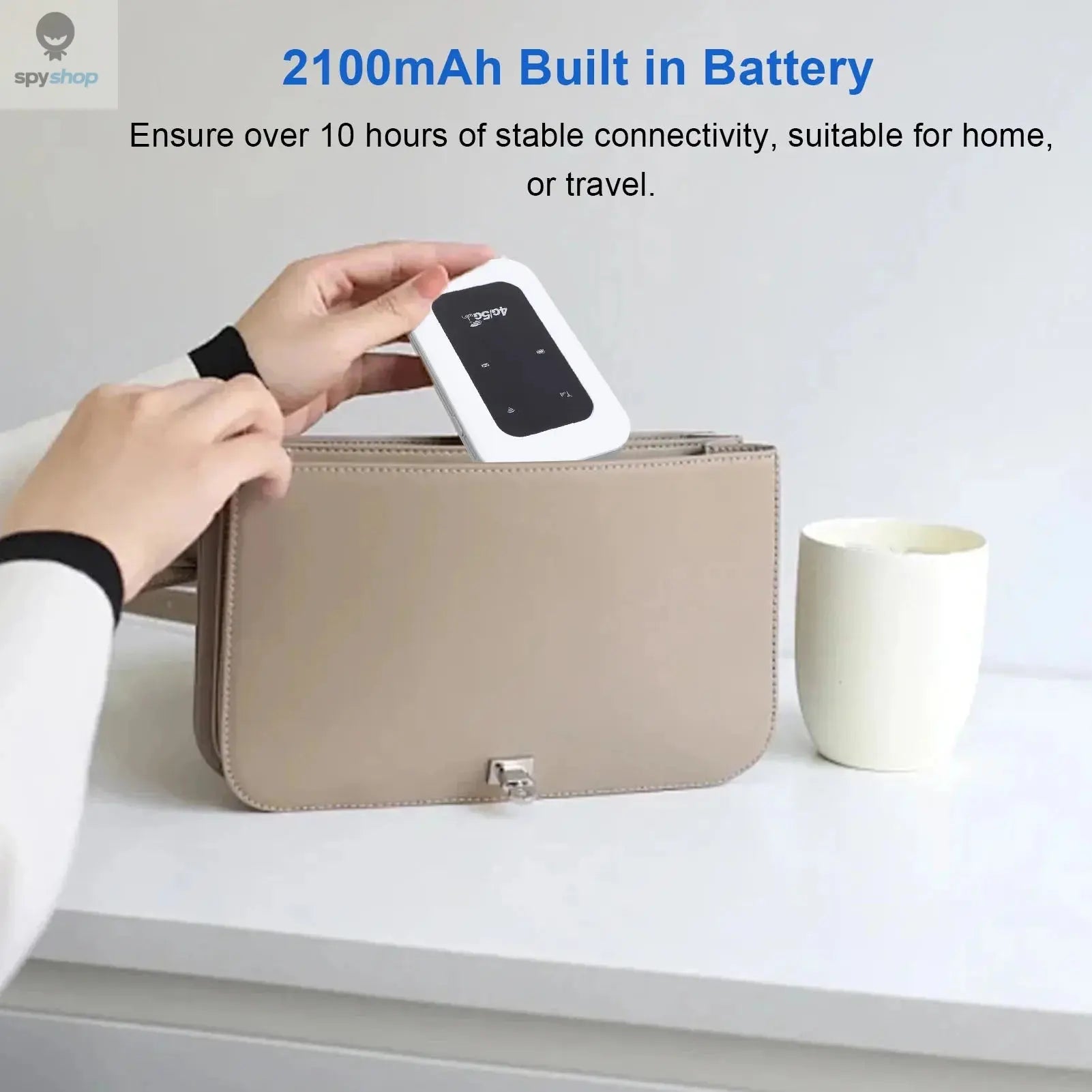 Travel 4G 5G WiFi Mobile Hotspot Wide Compatibility Portable 4G 5G WiFi Hotspot Device 300Mbps Long Battery Life for Campervan