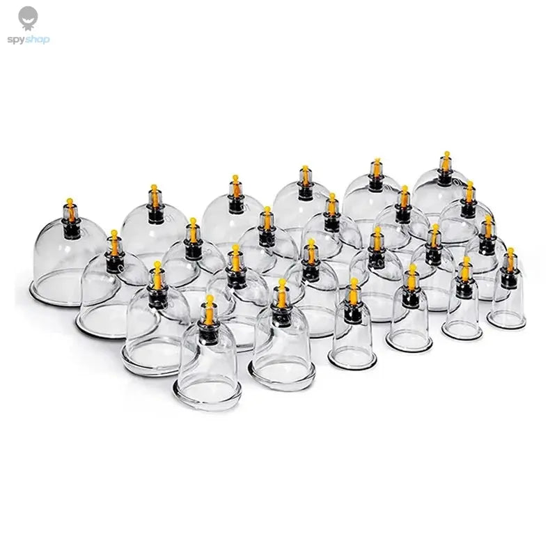 Tuhopeta 6/12/24 Pieces Suction Cups Massage Vacuum Cupping Body Massager Plastic Vacuum Suction Therapy Cupping Set Cans