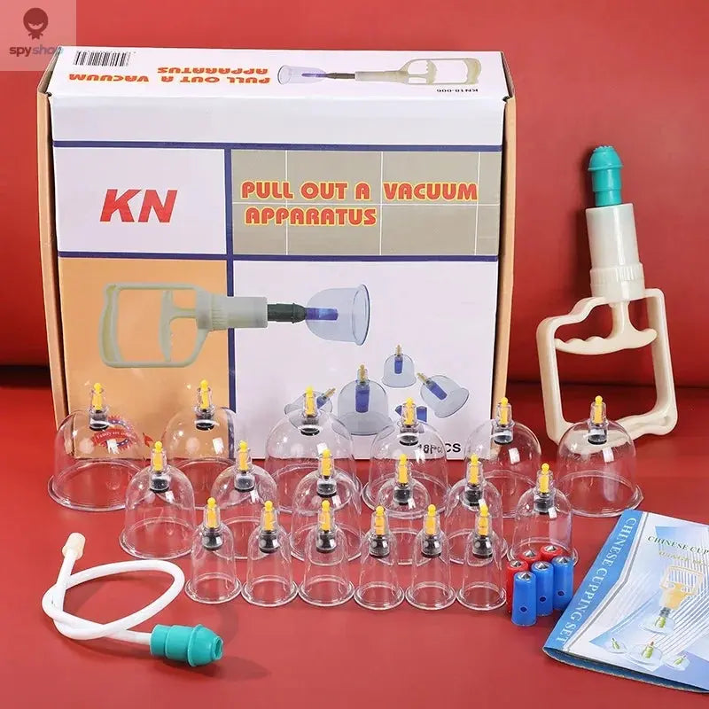 Tuhopeta 6/12/24 Pieces Suction Cups Massage Vacuum Cupping Body Massager Plastic Vacuum Suction Therapy Cupping Set Cans