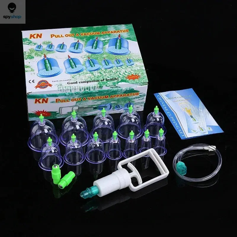 Tuhopeta 6/12/24 Pieces Suction Cups Massage Vacuum Cupping Body Massager Plastic Vacuum Suction Therapy Cupping Set Cans