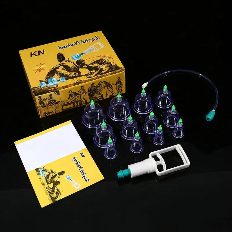 Tuhopeta 6/12/24 Pieces Suction Cups Massage Vacuum Cupping Body Massager Plastic Vacuum Suction Therapy Cupping Set Cans