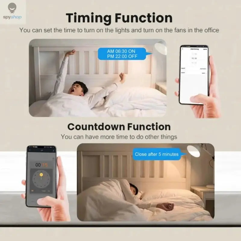 Tuya 16A MINI Wifi Switch DIY 1-way Remote Control Timer Relay Automation For Smart Life Work With Alexa Google Home Alice Spy-shop.com
