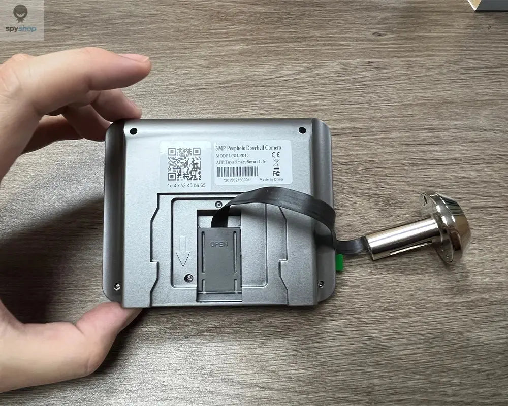 Tuya Smart 3MP 140° Wide View Angle Mini Digital Peephole Eye Viewer WiFi IR PIR Detection Doorbell Door Camera Alexa Google Spy-shop.com