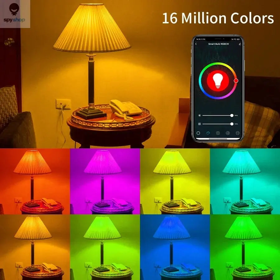 Tuya Smart WiFi LED Light Bulbs 220V 110V 10W 15W 20W E27 Alexa LED Lamp RGB Smart Life APP Google Assisatnt Voice Control Spy-shop.com