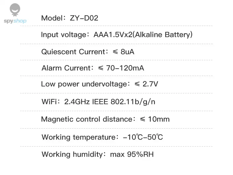Tuya WiFi Door Sensor Window Sensor Smart Home Wireless Door Detector Smart Life APP Remote Control for Alexa Google Home Spy-shop.com