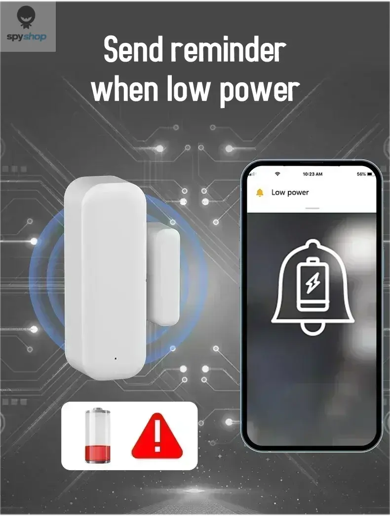 Tuya WiFi Door Sensor Window Sensor Smart Home Wireless Door Detector Smart Life APP Remote Control for Alexa Google Home Spy-shop.com