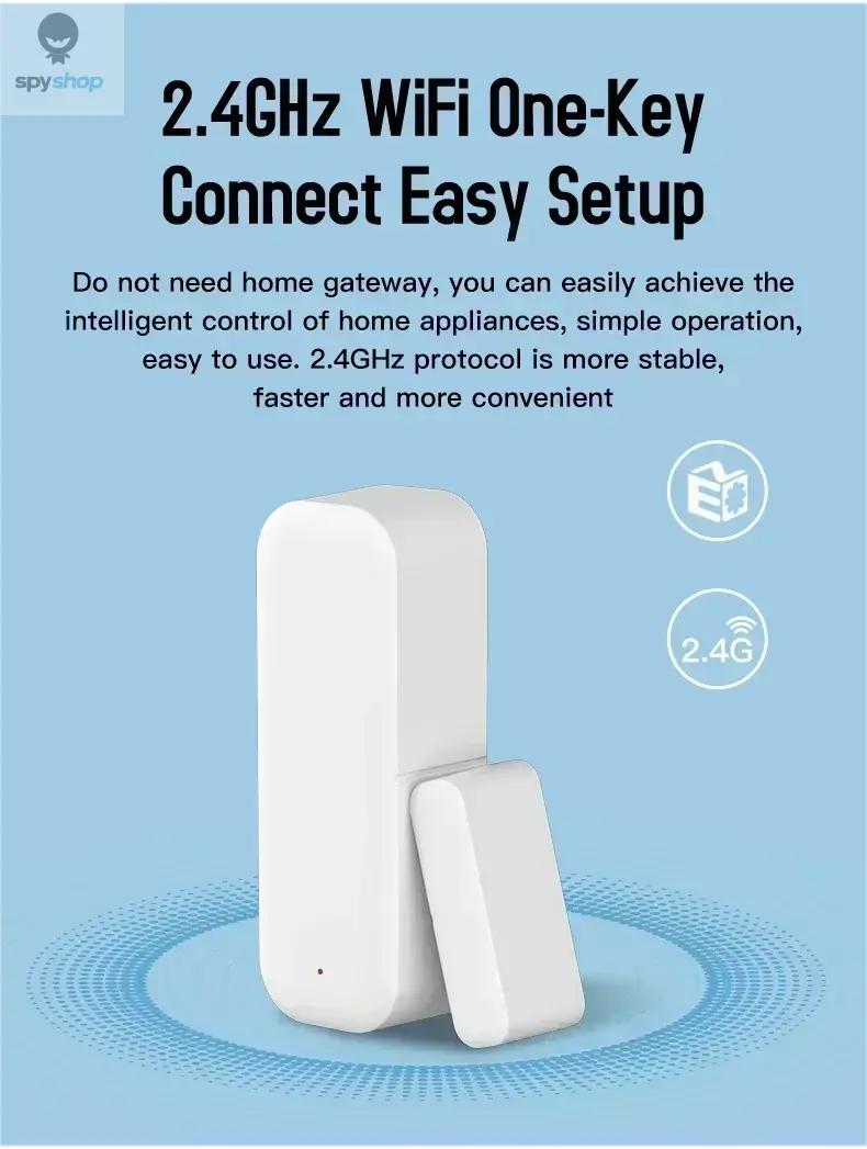 Tuya WiFi Door Sensor Window Sensor Smart Home Wireless Door Detector Smart Life APP Remote Control for Alexa Google Home Spy-shop.com