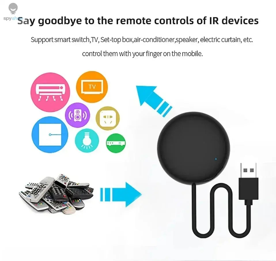 Tuya WiFi IR Remote Control Smart Universal for TV Air Conditioner Alexa Remote Control Work with Google Home Yandex Google Spy-shop.com