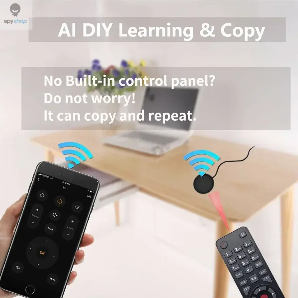 Tuya WiFi IR Remote Control Smart Universal for TV Air Conditioner Alexa Remote Control Work with Google Home Yandex Google Spy-shop.com