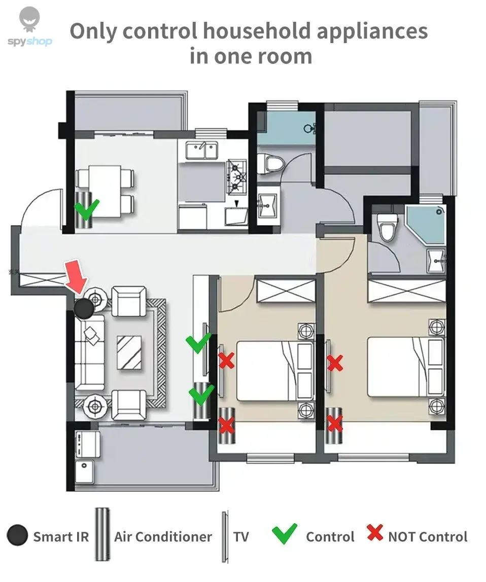 Tuya WiFi IR Remote Control Smart Universal for TV Air Conditioner Alexa Remote Control Work with Google Home Yandex Google Spy-shop.com