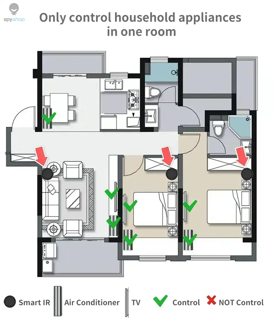 Tuya WiFi IR Remote Control Smart Universal for TV Air Conditioner Alexa Remote Control Work with Google Home Yandex Google Spy-shop.com
