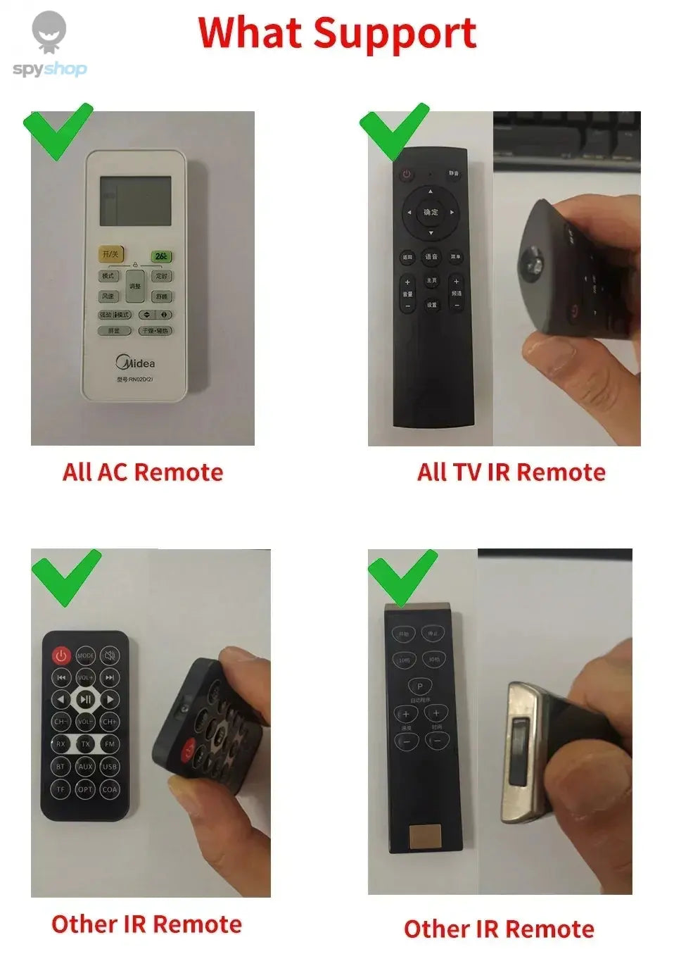 Tuya WiFi IR Remote Control Smart Universal for TV Air Conditioner Alexa Remote Control Work with Google Home Yandex Google Spy-shop.com