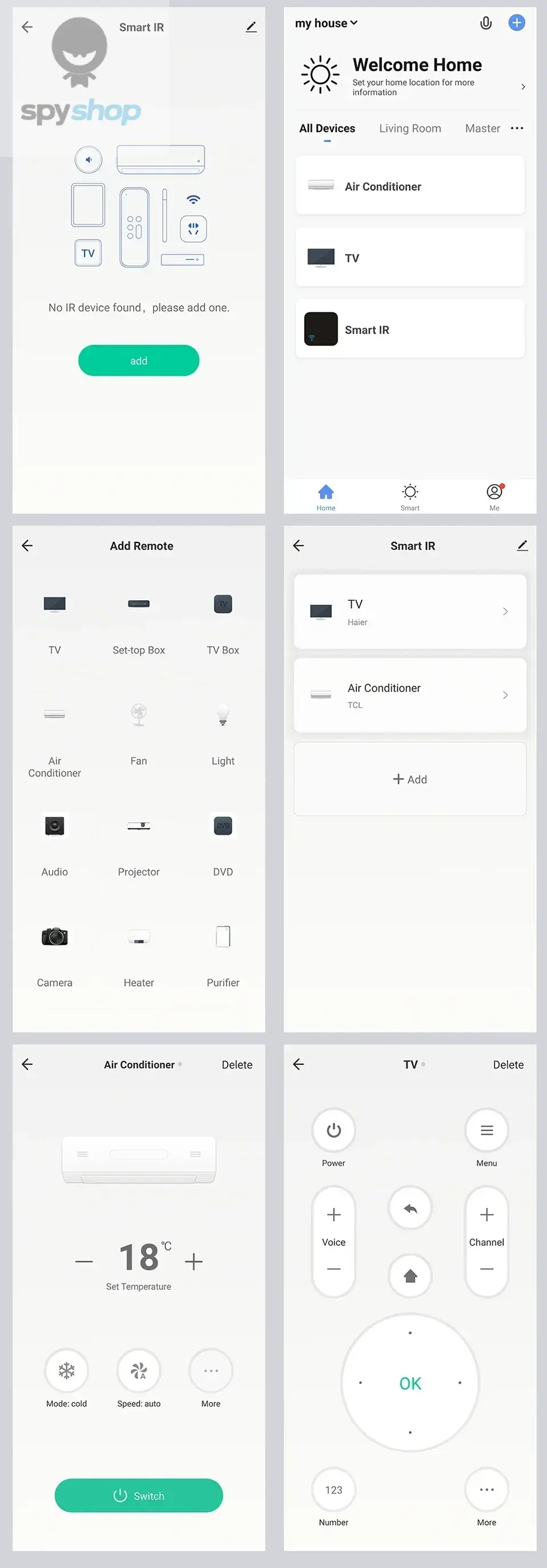 Tuya WiFi IR Remote Control Smart Universal for TV Air Conditioner Alexa Remote Control Work with Google Home Yandex Google Spy-shop.com