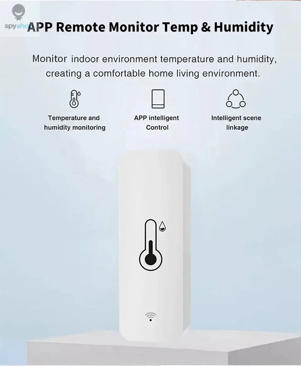 Tuya WiFi Zigbee Temperature Humidity Sensor Smart Home Indoor Hygrometer APP Monitoring Work with Google Home SmartLife Alexa Spy-shop.com