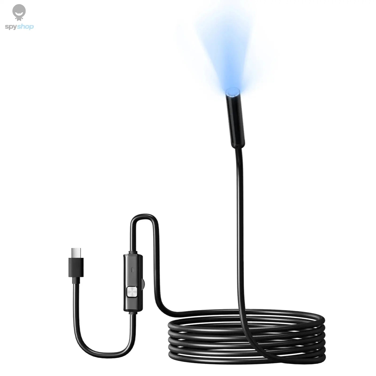 Type-c 5.5/7mm Endoscope Scope Camera 1m 1.5m 2m for Car Scenarios Endoscope Camera with 6 Led Lights Ideal for Car Engines Spy-shop.com