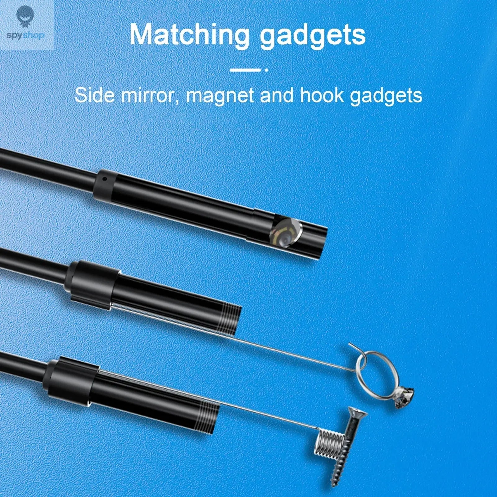 Type-c 5.5/7mm Endoscope Scope Camera 1m 1.5m 2m for Car Scenarios Endoscope Camera with 6 Led Lights Ideal for Car Engines Spy-shop.com