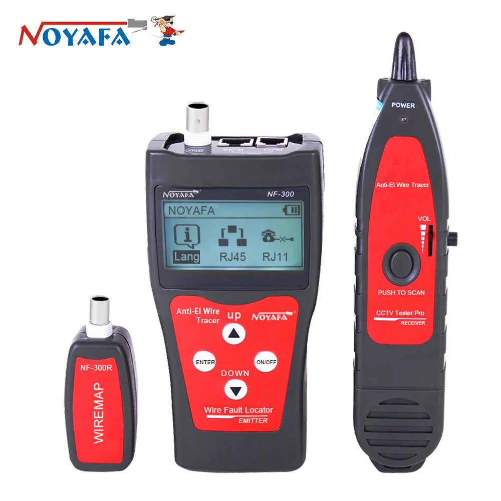 Tester a trasovač sieťových káblov NOYAFA NF-300