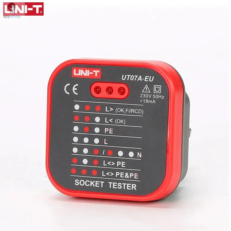 UNI-T UT07 Outlet Socket Testers Pro Detector EU UK Plug RCD Neutral Earth Wire Circuit Plug Polarity Phase Check Spy-shop.com