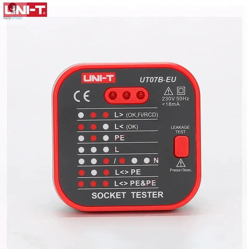UNI-T UT07 Outlet Socket Testers Pro Detector EU UK Plug RCD Neutral Earth Wire Circuit Plug Polarity Phase Check Spy-shop.com
