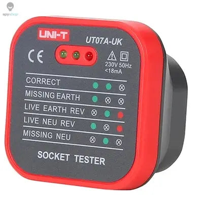 UNI-T UT07 Outlet Socket Testers Pro Detector EU UK Plug RCD Neutral Earth Wire Circuit Plug Polarity Phase Check Spy-shop.com