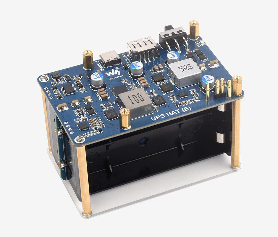 UPS HAT E for Raspberry Pi 5 - 21700 Battery Board