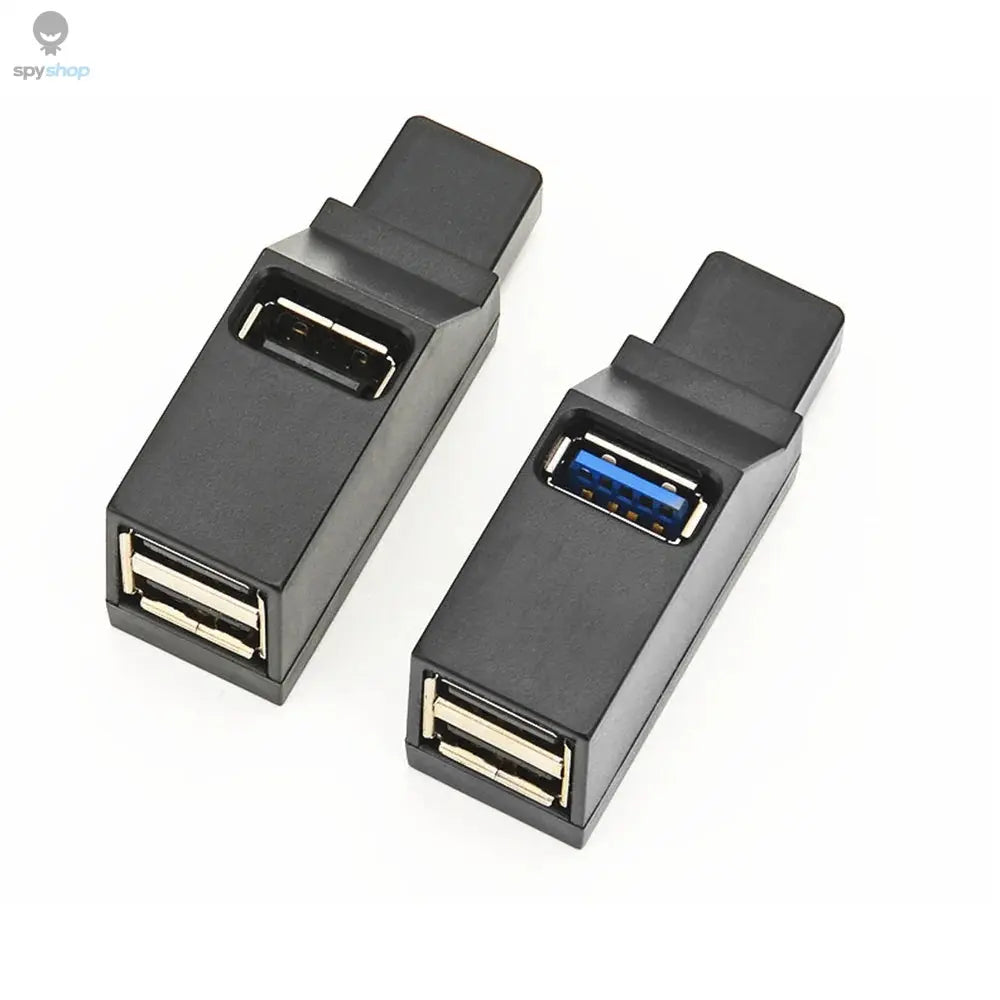USB 3.0 HUB Adapter Extender Mini Splitter Box 1 to 3 Ports High Speed USB 2.0 For PC Laptop U Disk Card Reader Spy-shop.com
