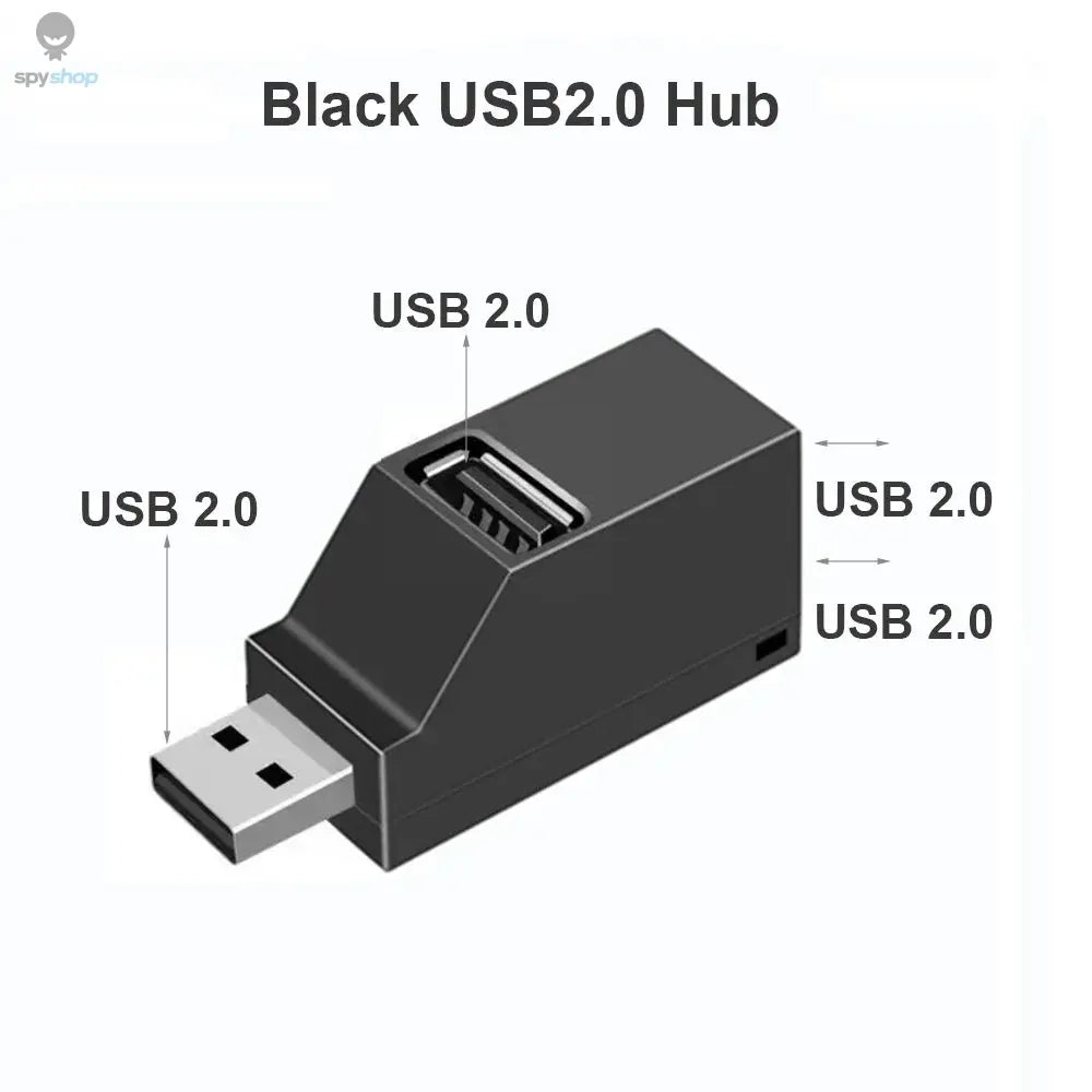 USB 3.0 HUB Adapter Extender Mini Splitter Box 1 to 3 Ports High Speed USB 2.0 For PC Laptop U Disk Card Reader Spy-shop.com