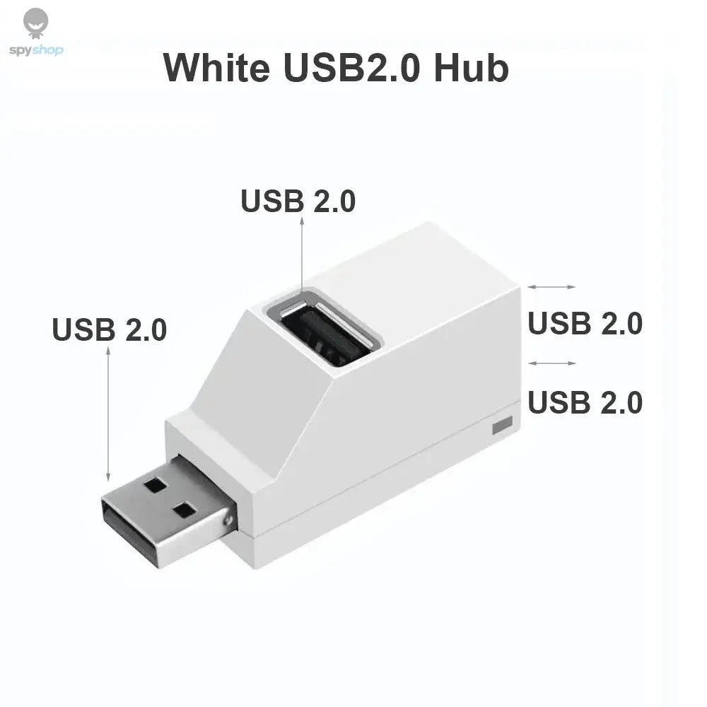 USB 3.0 HUB Adapter Extender Mini Splitter Box 1 to 3 Ports High Speed USB 2.0 For PC Laptop U Disk Card Reader Spy-shop.com