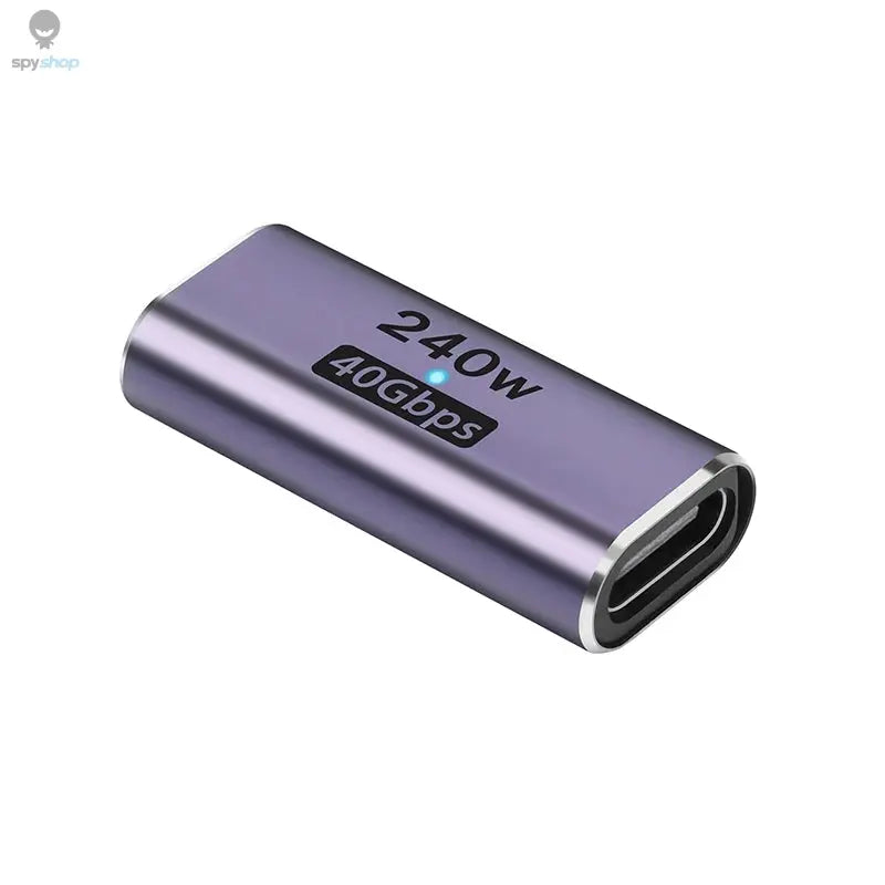 USB C Female to Female Adapter with PD 240W 40Gbps 8K 60hz Video Compatible for Thunderbolt 4/3, MacBook Pro/Air,iPad, USB-C HUB
