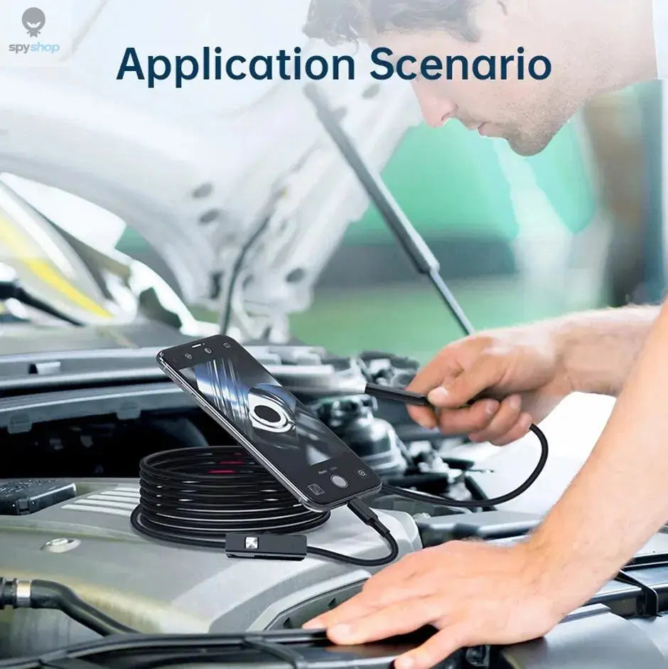 USB Endoscope for OTG Android Phone 5.5mm Borescope Inspection Snake Camera IP67 Waterproof with 6 LED Lights For Type C Spy-shop.com