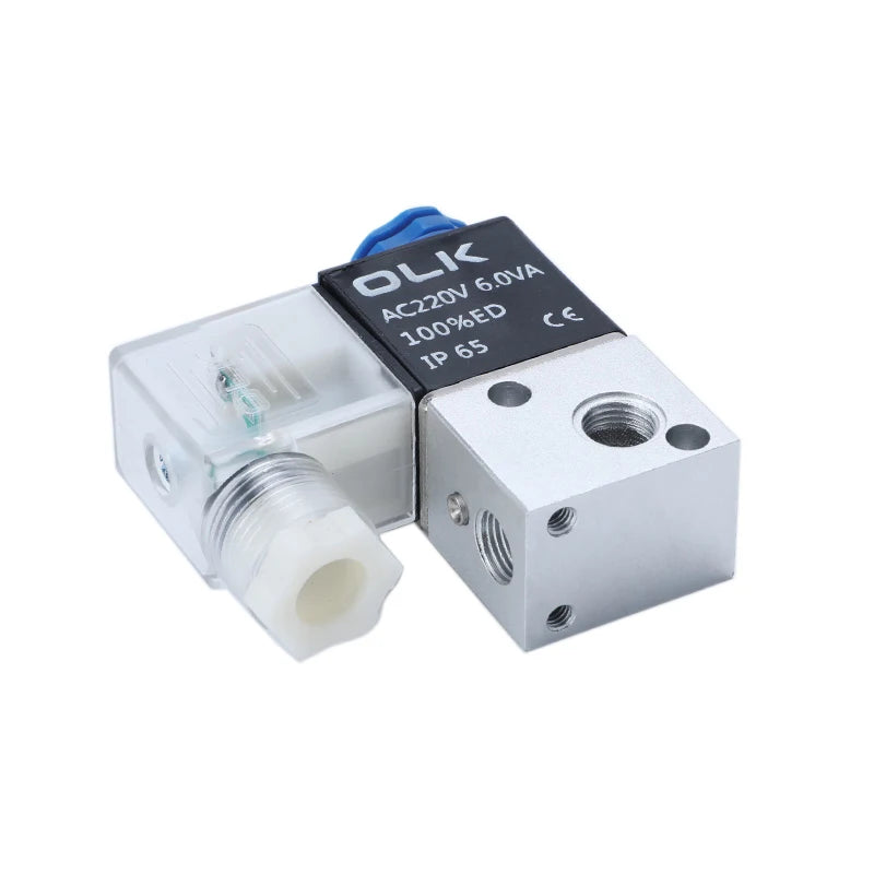 Pneumatisk magnetventil til styring, 3V1-06/08/M5, 2-positions 3-vejs vendeventil til cylinder