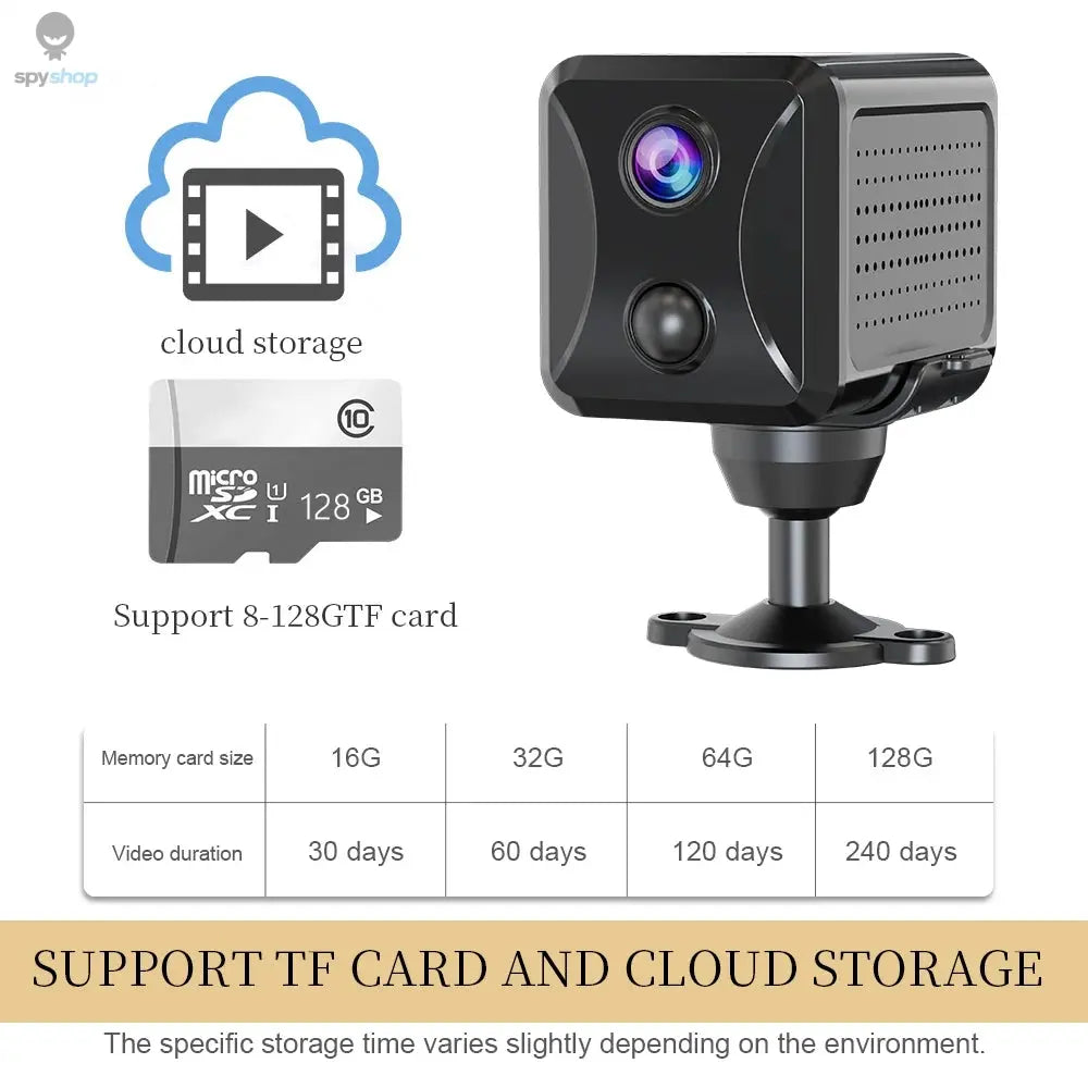 Ubox Mini 4G Security Camera SIM Card or Wifi Ultra HD Surveillance Camera 3800 mAh Battery Low Power Voice Intercom CCTV Camera Spy-shop.com