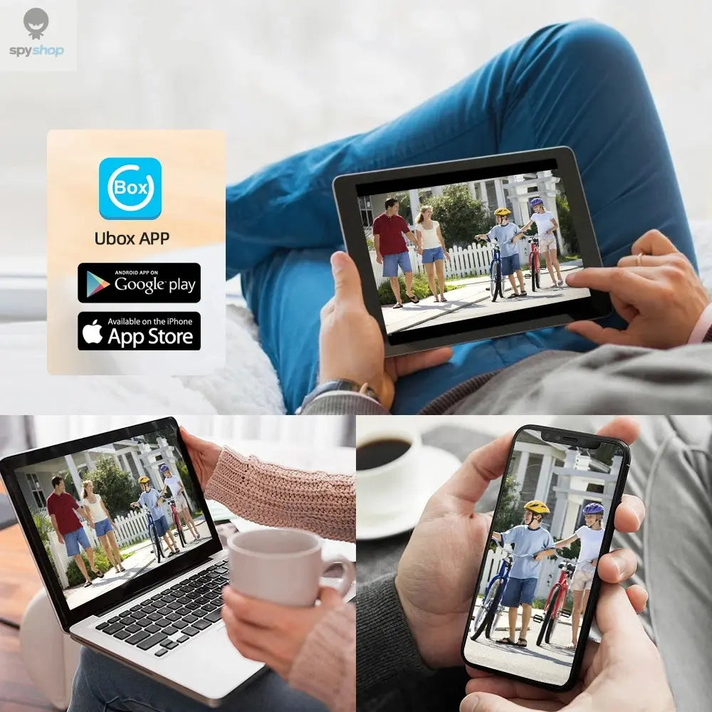 Ubox Mini 4G Security Camera SIM Card or Wifi Ultra HD Surveillance Camera 3800 mAh Battery Low Power Voice Intercom CCTV Camera Spy-shop.com