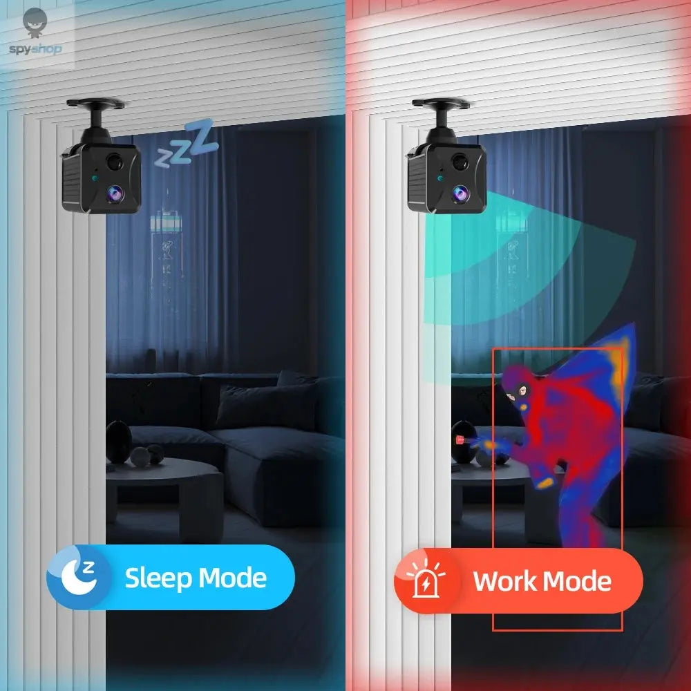 Ubox Mini 4G Security Camera SIM Card or Wifi Ultra HD Surveillance Camera 3800 mAh Battery Low Power Voice Intercom CCTV Camera Spy-shop.com