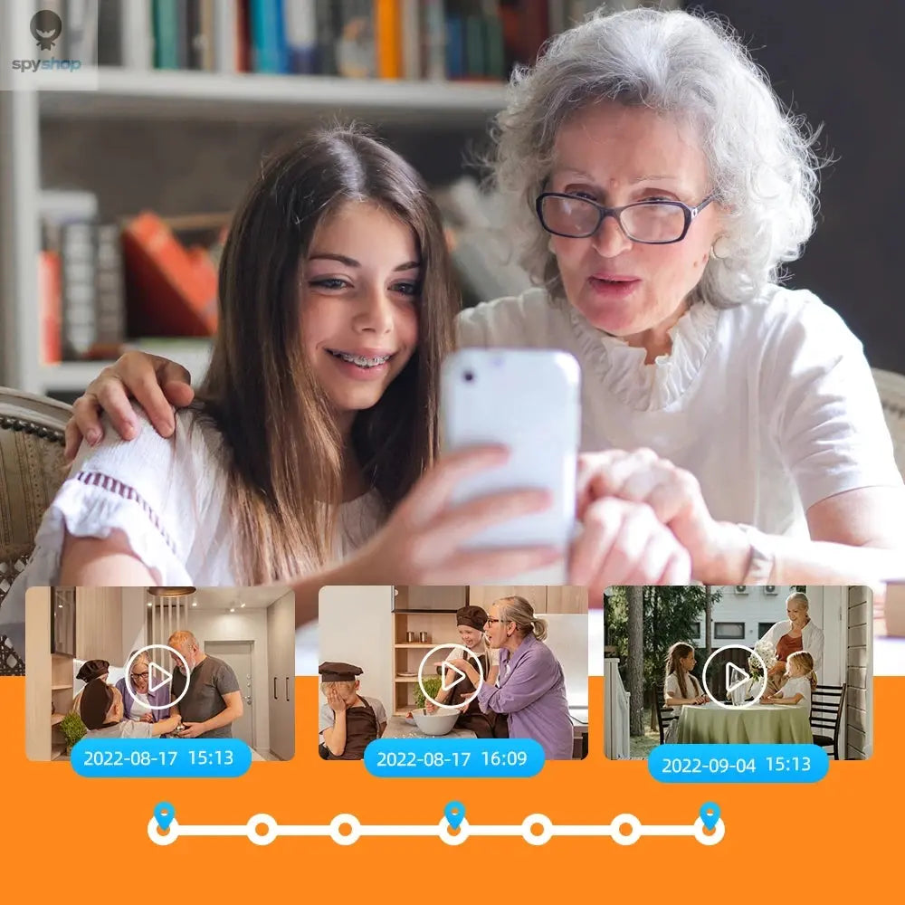 Ubox Mini 4G Security Camera SIM Card or Wifi Ultra HD Surveillance Camera 3800 mAh Battery Low Power Voice Intercom CCTV Camera Spy-shop.com