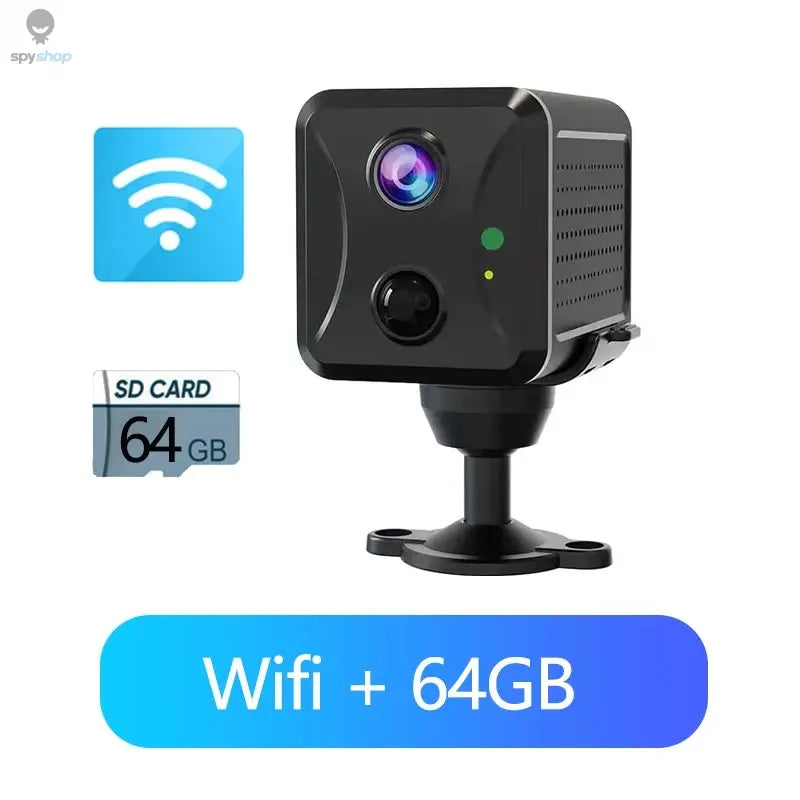 Ubox Mini 4G Security Camera SIM Card or Wifi Ultra HD Surveillance Camera 3800 mAh Battery Low Power Voice Intercom CCTV Camera Spy-shop.com